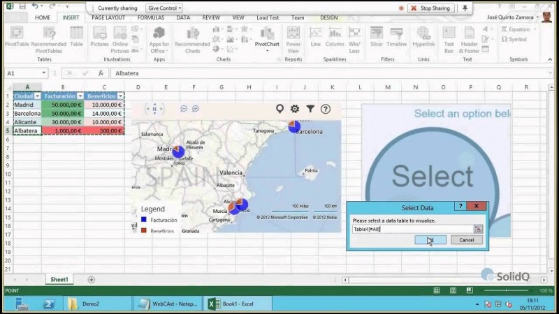 Excel 2013 Bing Map