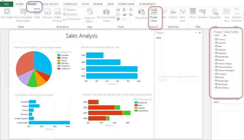 Excel PowerView